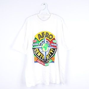 NOS 90s Afro Centricity Black Power T Shirt 2XL